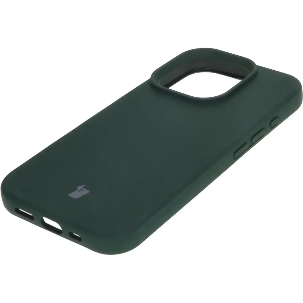 Silikonowe etui Bizon Soft Case do Apple iPhone 16 Pro ciemnozielone
