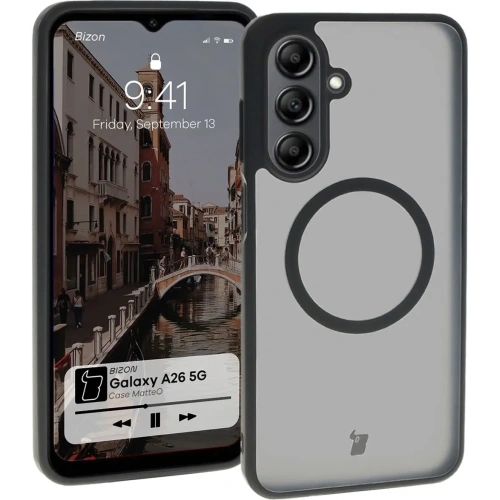 Buy Bizon Case MatteO Samsung Galaxy A26 5G translucent with black frame - BIZ8214 - {ean13} - Home Screen Store Europe