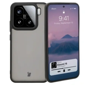 Bizon Case Angelo Xiaomi 15 tinted with a black frame