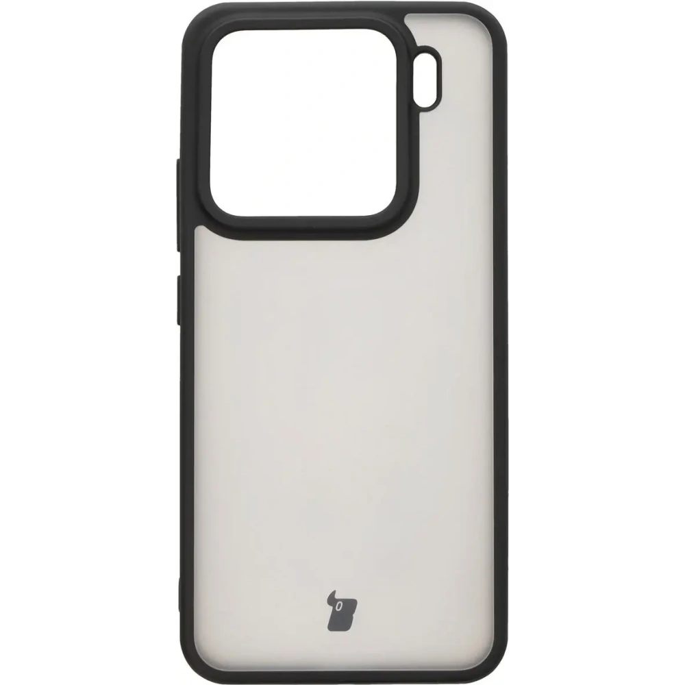Etui Bizon Case Angelo do Xiaomi 15 przydymione z czarną ramką