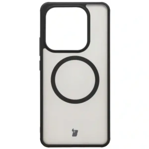 Kup Etui z pierścieniem magnetycznym Bizon Case MatteO do Xiaomi Redmi Note 14 5G półprzezroczyste z czarną ramką - BIZ8220 - {ean13} - Sklep Home Screen