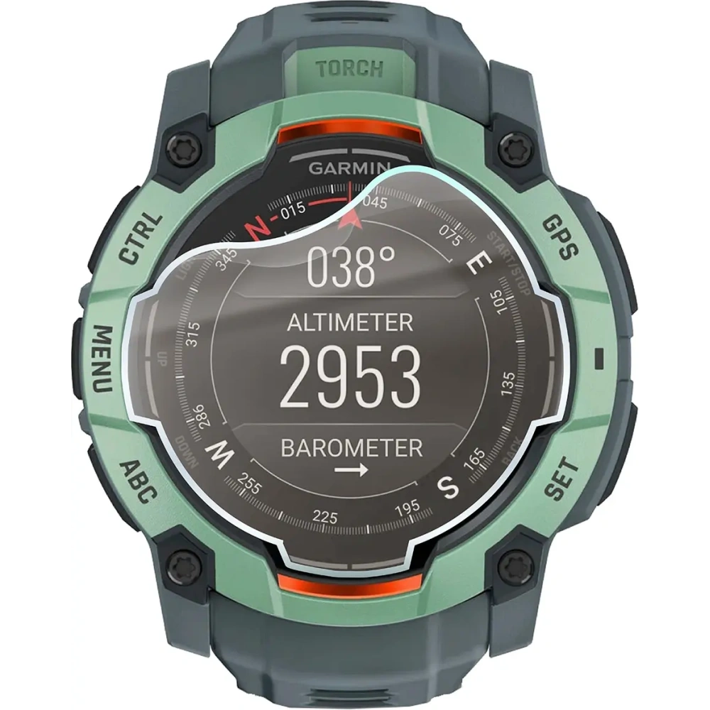 Folia matowa Bizon Glass Watch Film Sun do Garmin Instinct 3 50 mm [2 PACK]