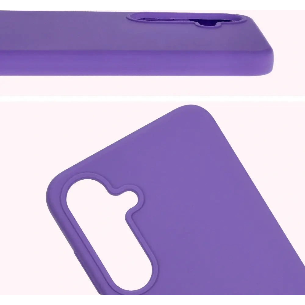 Silikonowe etui Bizon Soft Case do Samsung Galaxy S25+ Plus fioletowe