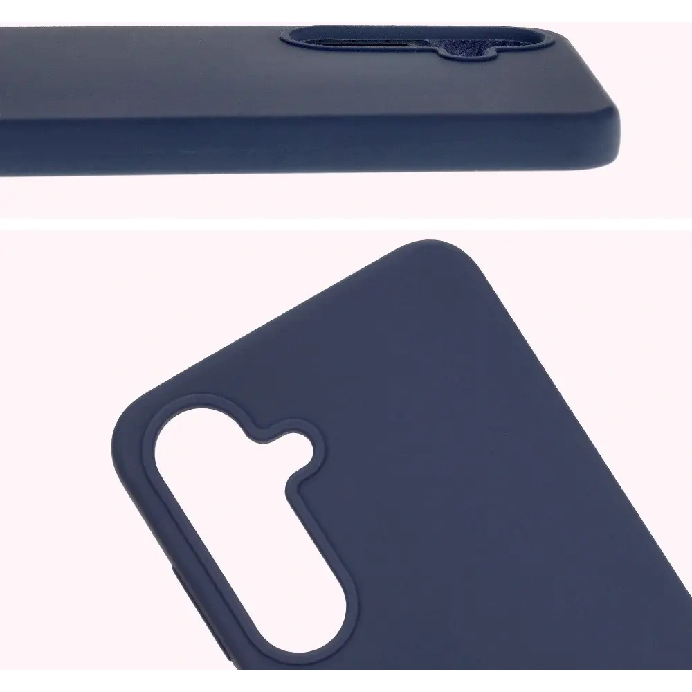 Silikonowe etui Bizon Soft Case do Samsung Galaxy S25+ Plus niebieskie