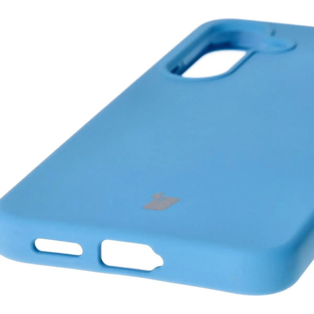 Silikonowe etui Bizon Soft Case do Samsung Galaxy S25 ciemnoniebieskie