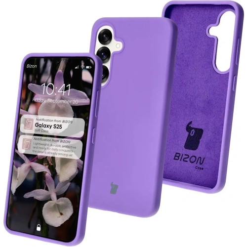 Kup Silikonowe etui Bizon Soft Case do Samsung Galaxy S25 fioletowe - BIZ8229 - {ean13} - Sklep Home Screen