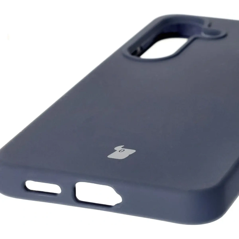 Silikonowe etui Bizon Soft Case do Samsung Galaxy S25 niebieskie