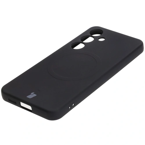 Kup Silikonowe etui z pierścieniem magnetycznym Bizon Case Silicone Magnetic do Samsung Galaxy S25 / S24 czarne - BIZ8232 - {ean13} - Sklep Home Screen