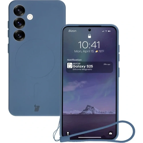 Buy Bizon Case Silicone Magnetic Samsung Galaxy S25 / S24 navy blue - BIZ8233 - {ean13} - Home Screen Store Europe