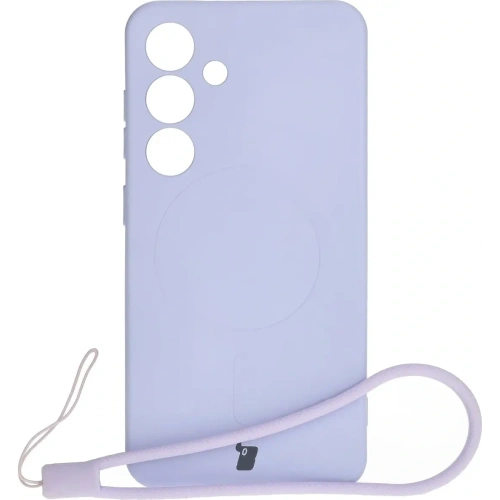 Kup Silikonové pouzdro s magnetickým kroužkem Bizon Case Silicone Magnetic pro Samsung Galaxy S25 / S24 světle fialové - BIZ8234 - {ean13} - Sklep Home Screen