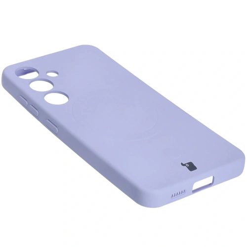 Kup Silikonové pouzdro s magnetickým kroužkem Bizon Case Silicone Magnetic pro Samsung Galaxy S25 / S24 světle fialové - BIZ8234 - {ean13} - Sklep Home Screen