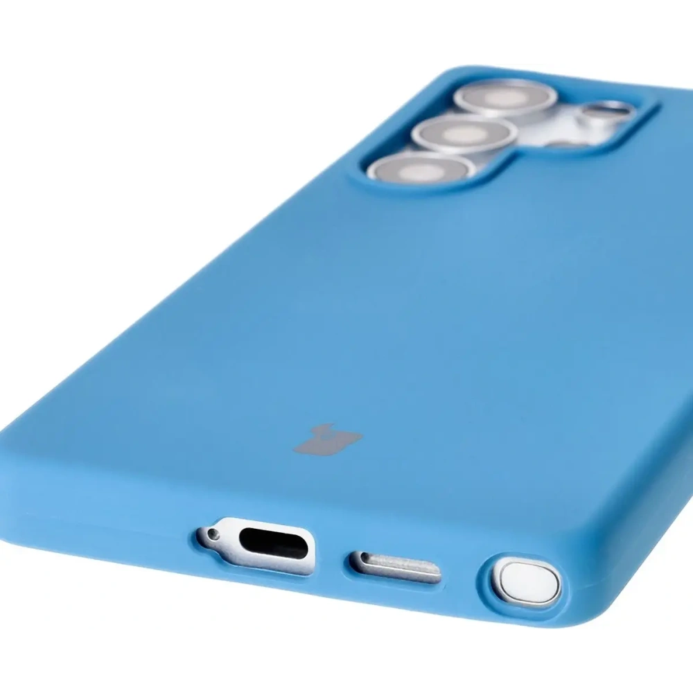 Silikonowe etui Bizon Soft Case do Samsung Galaxy S25 Ultra ciemnoniebieskie