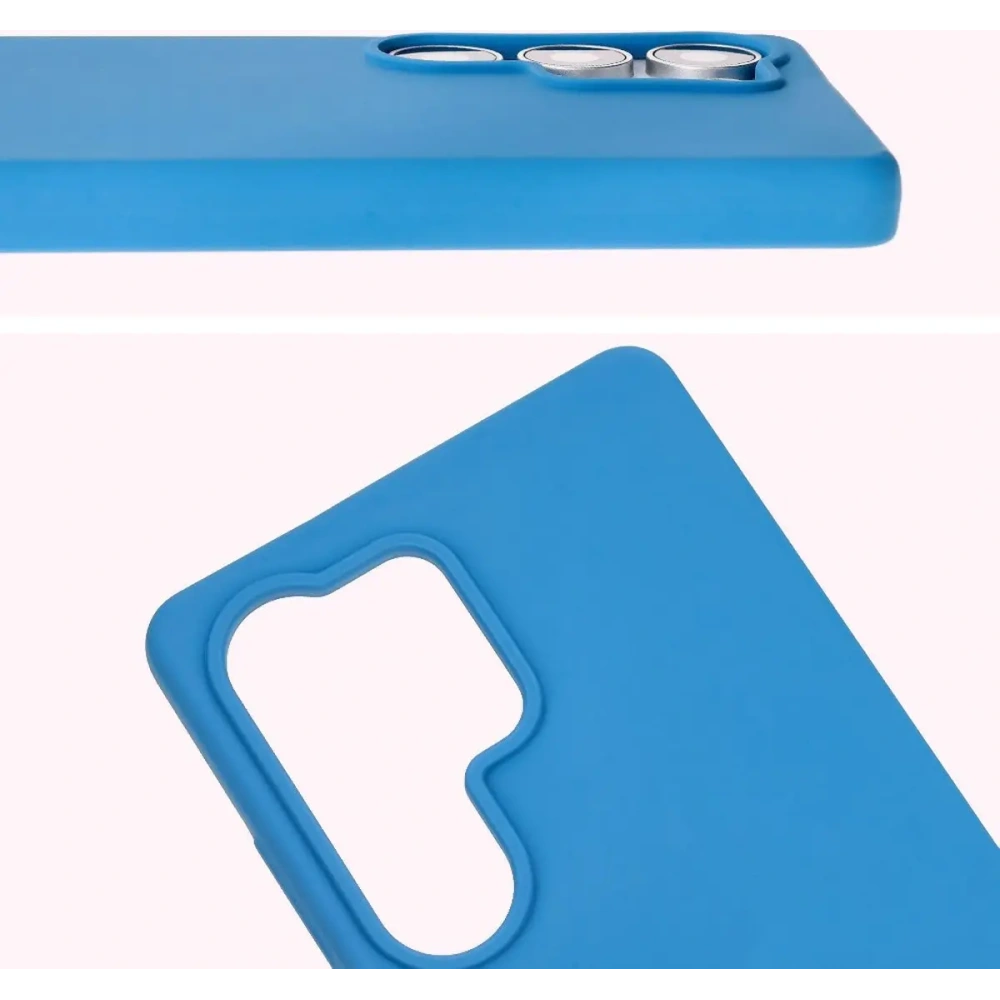 Silikonowe etui Bizon Soft Case do Samsung Galaxy S25 Ultra ciemnoniebieskie