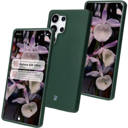 Buy Bizon Soft Case Samsung Galaxy S25 Ultra dark green - BIZ8236 - {ean13} - Home Screen Store Europe