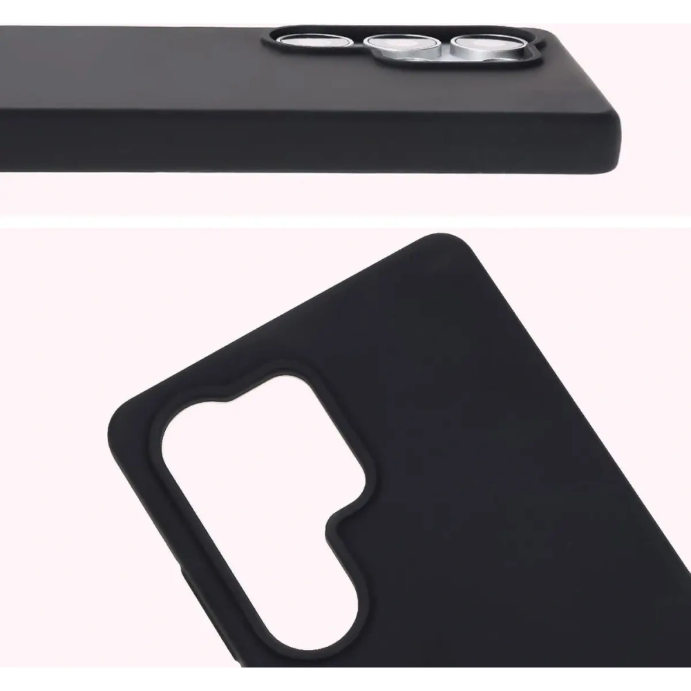 Silikonowe etui Bizon Soft Case do Samsung Galaxy S25 Ultra czarne