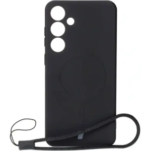 Kup Silikonové pouzdro s magnetickým kroužkem Bizon Case Silicone Magnetic pro Samsung Galaxy S25+ Plus / S24+ Plus černé - BIZ8240 - {ean13} - Sklep Home Screen