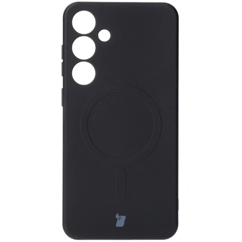 Kup Silikonové pouzdro s magnetickým kroužkem Bizon Case Silicone Magnetic pro Samsung Galaxy S25+ Plus / S24+ Plus černé - BIZ8240 - {ean13} - Sklep Home Screen