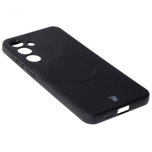 Kup Silikonové pouzdro s magnetickým kroužkem Bizon Case Silicone Magnetic pro Samsung Galaxy S25+ Plus / S24+ Plus černé - BIZ8240 - {ean13} - Sklep Home Screen