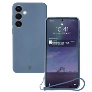 Buy Bizon Case Silicone Magnetic Samsung Galaxy S25+ Plus / S24+ Plus navy blue - BIZ8241 - {ean13} - Home Screen Store Europe