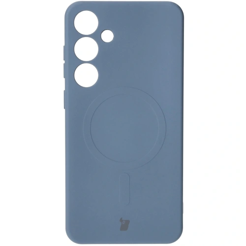 Kup Silikonové pouzdro s magnetickým kroužkem Bizon Case Silicone Magnetic pro Samsung Galaxy S25+ Plus / S24+ Plus tmavě modré - BIZ8241 - {ean13} - Sklep Home Screen