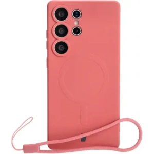 Buy Bizon Case Silicone Magnetic Samsung Galaxy S25 Ultra dirty pink - BIZ8242 - {ean13} - Home Screen Store Europe