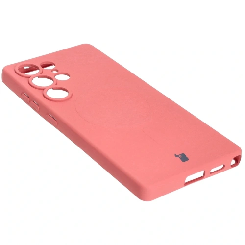 Kup Silikonové pouzdro s magnetickým kroužkem Bizon Case Silicone Magnetic pro Samsung Galaxy S25 Ultra špinavě růžové - BIZ8242 - {ean13} - Sklep Home Screen