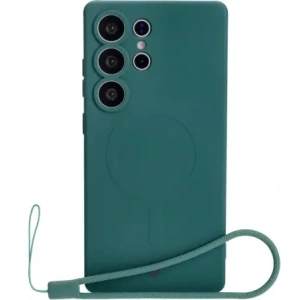 Kup Bizon Case Silikon Magnetic Samsung Galaxy S25 Ultra dunkelgrün - BIZ8243 - {ean13} - Sklep Home Screen