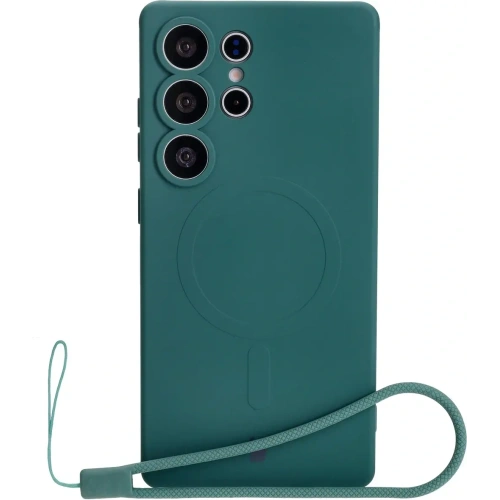 Buy Bizon Case Silicone Magnetic Samsung Galaxy S25 Ultra dark green - BIZ8243 - {ean13} - Home Screen Store Europe
