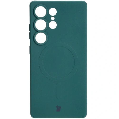 Buy Bizon Case Silicone Magnetic Samsung Galaxy S25 Ultra dark green - BIZ8243 - {ean13} - Home Screen Store Europe
