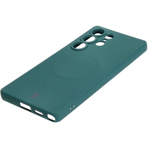 Buy Bizon Case Silicone Magnetic Samsung Galaxy S25 Ultra dark green - BIZ8243 - {ean13} - Home Screen Store Europe