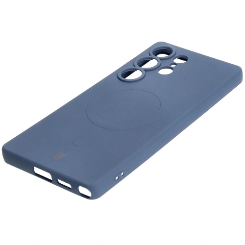 Kup Silikonový kryt s magnetickým kroužkem Bizon Case Silicone Magnetic pro Samsung Galaxy S25 Ultra v námořnické modré barvě - BIZ8244 - {ean13} - Sklep Home Screen