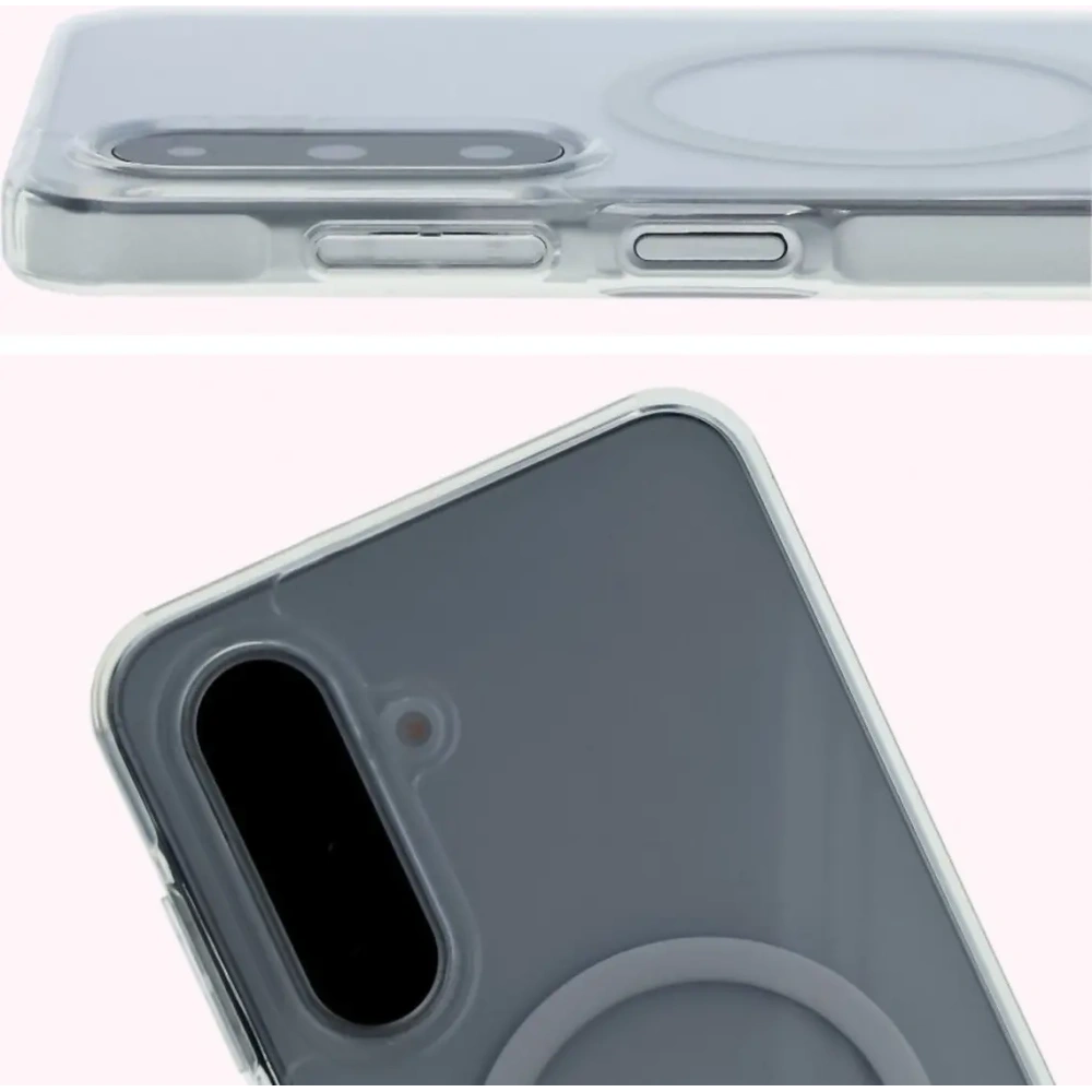 Etui z pierścieniem magnetycznym Bizon Case CrystalO do Samsung Galaxy A26 5G przezroczyste