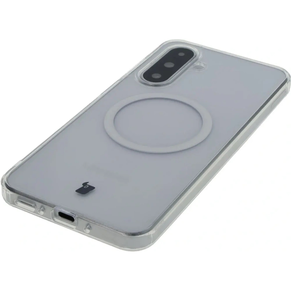 Etui z pierścieniem magnetycznym Bizon Case CrystalO do Samsung Galaxy A26 5G przezroczyste