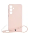 Kup Silikonový obal s magnetickým kroužkem Bizon Case Silicone Magnetic pro Samsung Galaxy S25 / S24 světle růžový - BIZ8250 - {ean13} - Sklep Home Screen