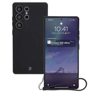 Buy Bizon Case Silicone Magnetic Samsung Galaxy S25 Ultra black - BIZ8251 - {ean13} - Home Screen Store Europe