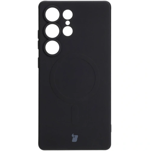 Kup Silikonový obal s magnetickým kroužkem Bizon Case Silicone Magnetic pro Samsung Galaxy S25 Ultra černý - BIZ8251 - {ean13} - Sklep Home Screen