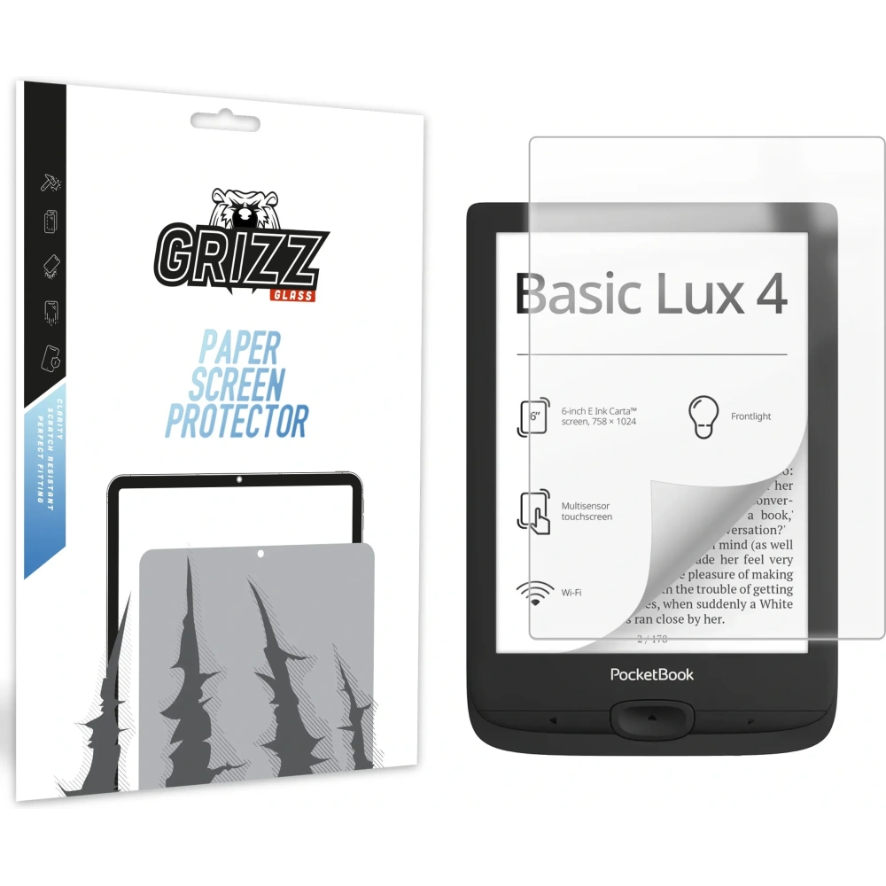 Folia matowa GrizzGlass PaperScreen do Pocketbook Basic Lux 4