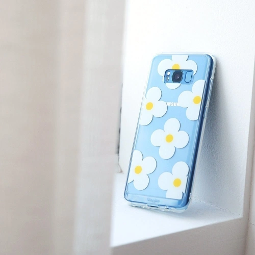 Kup Case Ringke Fusion Design Samsung Galaxy S8 Plus Weiße Gänseblümchen - RGK483WHT - {ean13} - Sklep Home Screen
