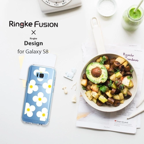 Kup Etui Ringke Fusion Design Samsung Galaxy S8 Plus Bílé sedmikrásky - RGK483WHT - {ean13} - Sklep Home Screen