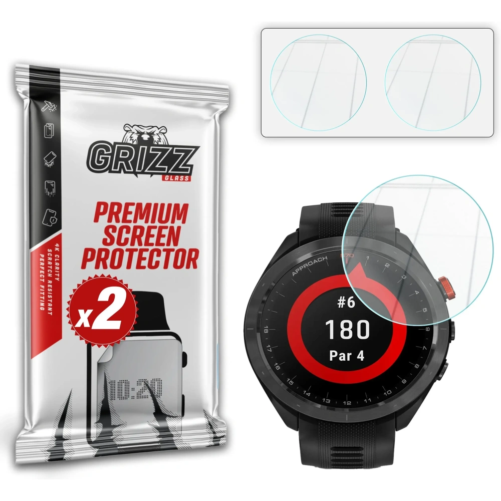 Szkło hybrydowe GrizzGlass HybridGlass do Garmin Approach S70 47mm