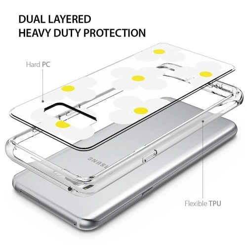 Kup Case Ringke Fusion Design Samsung Galaxy S8 Plus Weiße Gänseblümchen - RGK483WHT - {ean13} - Sklep Home Screen