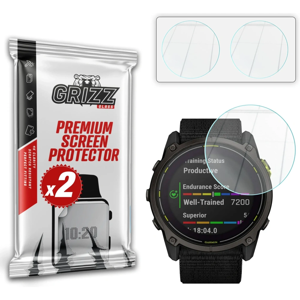 Szkło hybrydowe GrizzGlass HybridGlass do Garmin Enduro 3