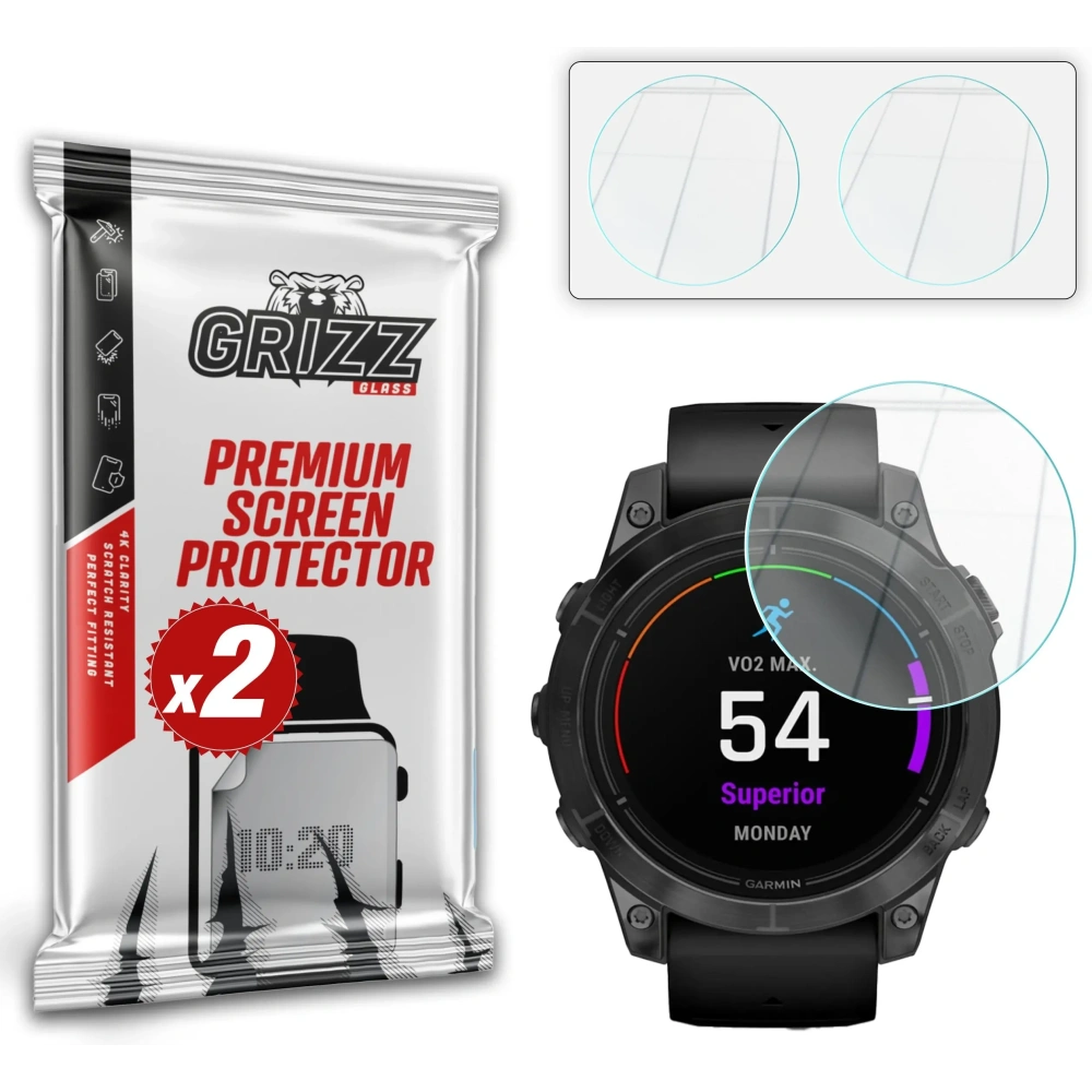 Szkło hybrydowe GrizzGlass HybridGlass do Garmin epix Pro gen. 2 51mm