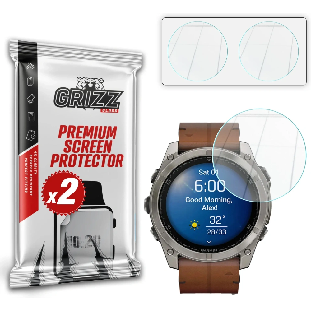 Szkło hybrydowe GrizzGlass HybridGlass do Garmin Fenix 8 51mm