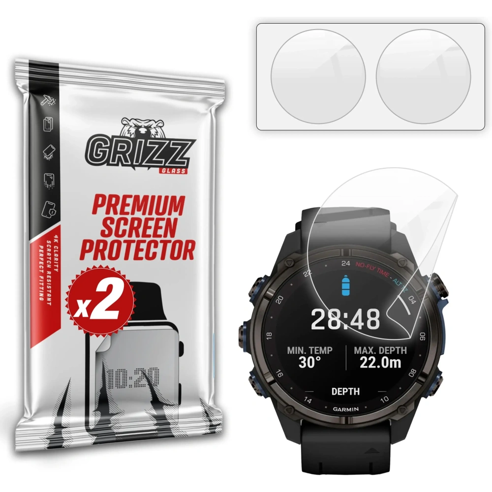 Folia ceramiczna GrizzGlass CeramicFilm do Garmin Descent Mk3 43mm