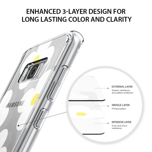 Kup Etui Ringke Fusion Design Samsung Galaxy S8 Plus Bílé sedmikrásky - RGK483WHT - {ean13} - Sklep Home Screen