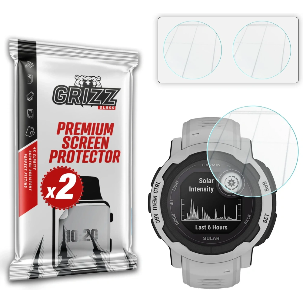 Szkło hybrydowe GrizzGlass HybridGlass do Garmin Instinct 2 45mm