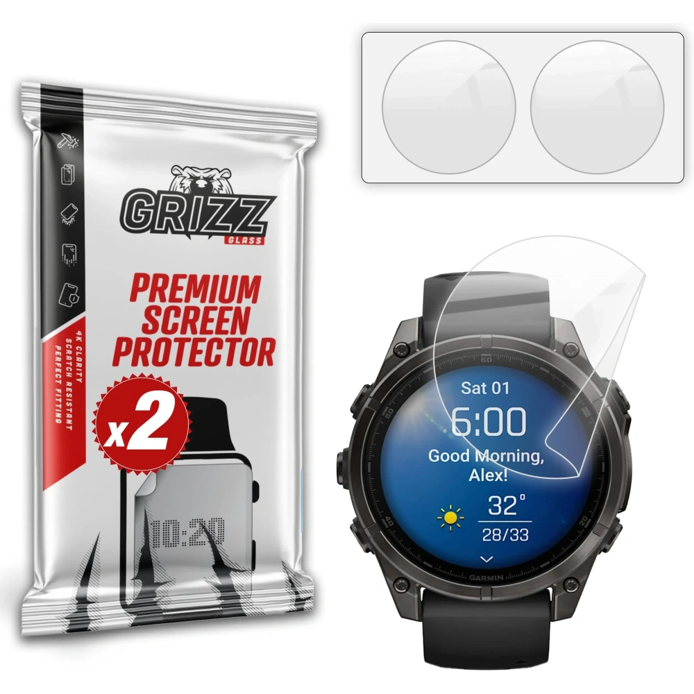 Folia ceramiczna GrizzGlass CeramicFilm do Garmin Fenix 8 47mm