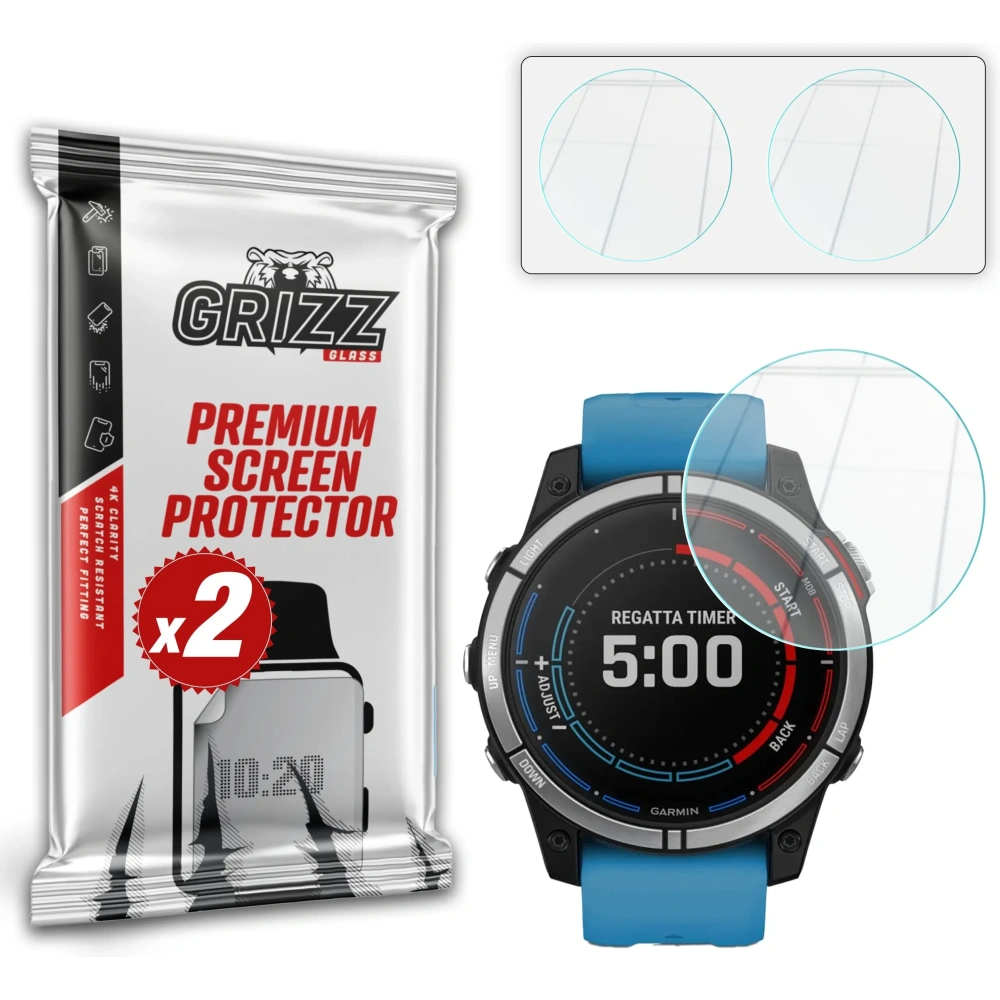 Szkło hybrydowe GrizzGlass HybridGlass do Garmin quatix 7 47mm
