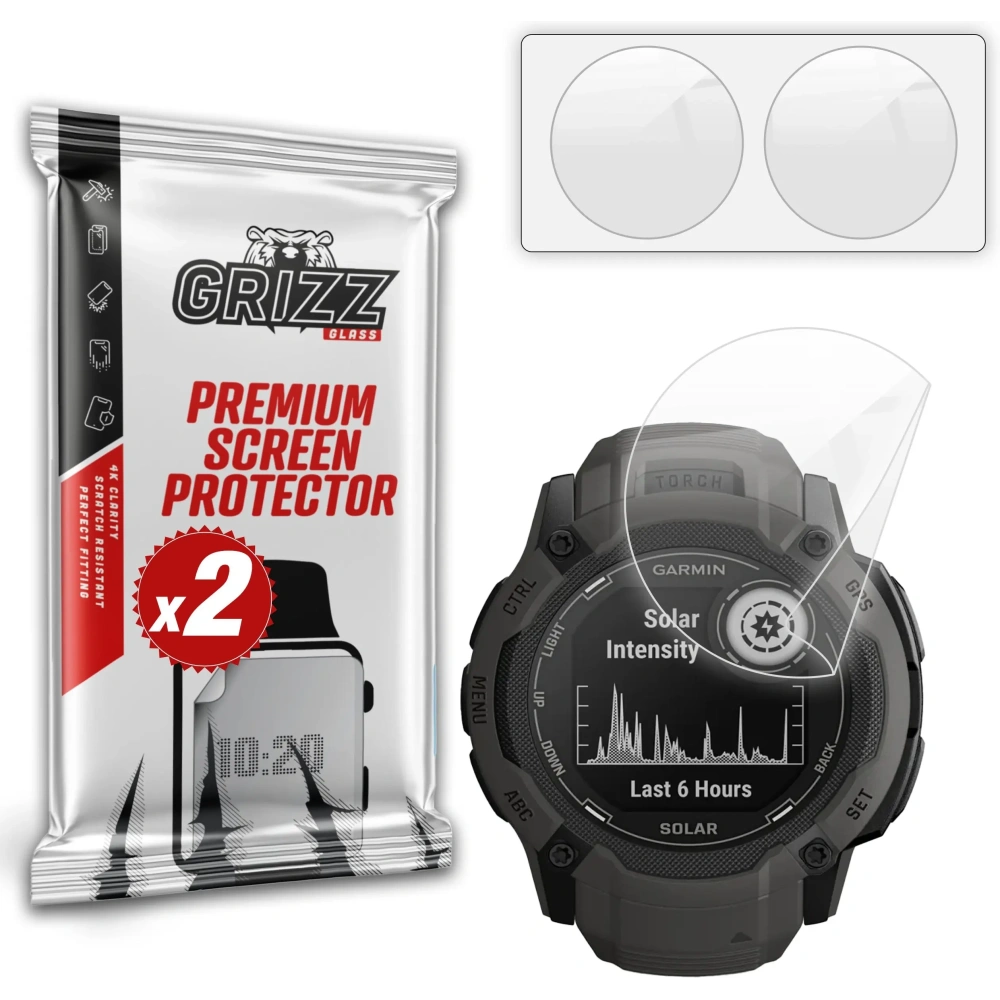 Folia ceramiczna GrizzGlass CeramicFilm do Garmin Instinct 2X 50mm
